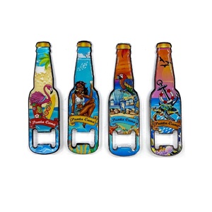 Creative Wood Kitchen <b>Accessories</b> Fridge Magnet Beer Bottle Opener Party Gifts for Home Use <b>Beach</b> Favors Punta Cana Dom Party - Product Image 2