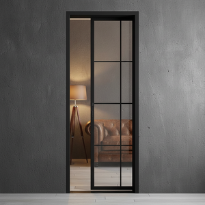 NFRC Certified Aluminum Alloy <strong>Barn</strong>/Hanging Rail <strong>Sliding</strong> <strong>Door</strong> Sound Insulation 3-Year Warranty Bedroom Bathroom Modern Minimalism - Product Image 5