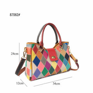 Women Large Tote <b>Bag</b> Genuine Cow Leather Shoulder Messenger <b>Bags</b> Vintage Style Female Handbag Colorful Totes <b>Big</b> Purse - Product Image 6