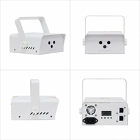 Projecteur laser Gobo RGB 3 yeux IP20 45W en alliage d'aluminium avec contrôle intelligent de la température, contrôle DMX512 pour scène, club, bar, événements