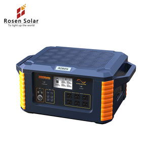 Estación de Energía Portátil 110V 220V, Banco de Energía Solar con Carga Lifepo4 2000W 3000W, Estación de Energía de Emergencia para el Hogar y Exteriores - Product Image 1