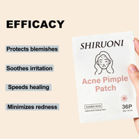 Patch invisible hydrocolloïde pour boutons, imperméable et respirant, avec Centella Asiatica et huile d'arbre à thé pour le traitement de l'acné du visage