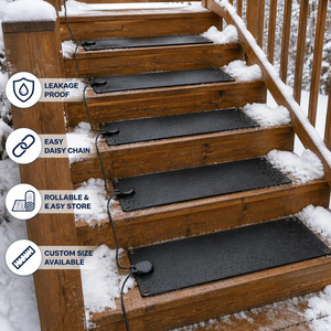 Tapis de <span class=keywords><strong>d</strong></span>éneigement en graphène NANOAPEX 10x30 pouces 90W, technologie de chauffage au graphène avancée, sûr pour les allées et les trottoirs, OEM - Product Image 1