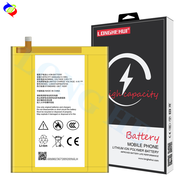 Li3934T44P8h876744 Polymer Lithium Battery for ZTE Grand X Max 2 Z981 Z988 3400mAh 3.85V Mobile Phone Battery