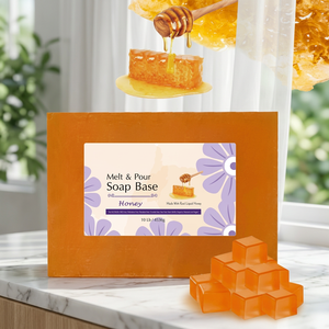Base per Sapone Solido Trasparente Naturale alle Erbe, Senza SLS e Parabeni, ad Alta Schiuma e Idratante, per Creazione Sapone Fai-da-Te al Miele - Product Image 1
