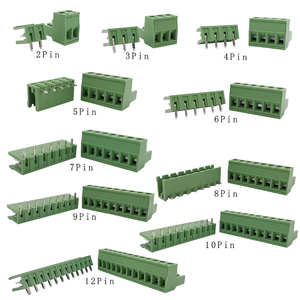 300V 10A 2EDG 5.08mm PCB morsettiera a vite connettore spina Pin ad angolo retto 5.08mm passo intestazione presa <span class=keywords><strong>2</strong></span>-12PIN - Product Image 3