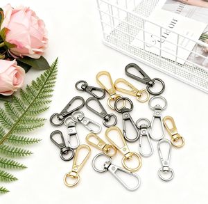 Pcs Swivel Push Gate Snap Hooks Clasps For DIY Crafts Keychain Clip Purse <b>Handbag</b> Making Accessories Silver <b>Medium</b> Mm - Product Image 4