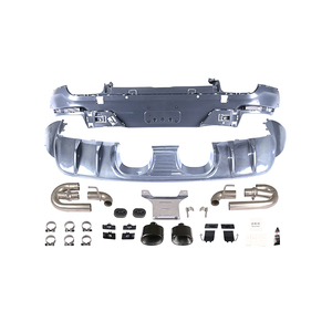 Diffuseur d'échappement de pare-chocs arrière KM TurboGT 2018-2023 <span class=keywords><strong>Cayenne</strong></span> <span class=keywords><strong>Coupé</strong></span> Upgrade Fit for TurboGT Rear Bumper Exhaust <span class=keywords><strong>Coupé</strong></span> TurboGT Rear - Product Image 2