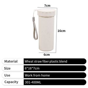 Wholesale Wheat Straw <b>Water</b> <b>Bottle</b> Advertising Cups <b>Custom</b> Wheat Straw Logo Printing <b>Water</b> <b>Bottle</b> for Activities - Product Image 4
