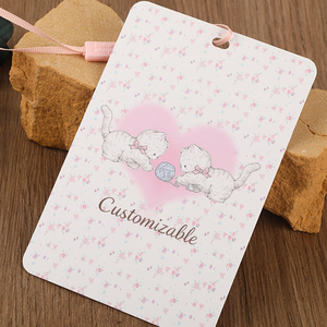 Etiqueta Colgante Personalizada <span class=keywords><strong>con</strong></span> Logotipo, Etiqueta Colgante China Personalizada <span class=keywords><strong>para</strong></span> <span class=keywords><strong>Ropa</strong></span> <span class=keywords><strong>con</strong></span> Cordón, Etiqueta <span class=keywords><strong>para</strong></span> Prendas - Product Image 4