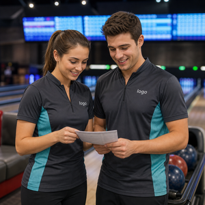 Maillot de bowling personnalisé pour homme, style vintage, double tissu, boutonné, uniforme d'équipe de performance, anti-humidité et respirant - Product Image 3
