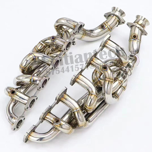 Cabezales con envoltura térmica para Ferraris 599 6,0 T SS304 Downpipe Factory Performance Manifold Tuning Accesorios Silenciador Escape - Product Image 4