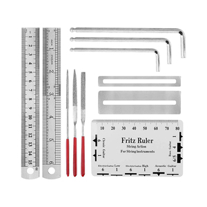 Kit d'outils de réparation de guitare, 20 pièces, pinces à fils, organisateur de <span class=keywords><strong>cordes</strong></span>, clés hexagonales, broches de pont pour guitare, ukulélé, <span class=keywords><strong>basse</strong></span> - Product Image 4