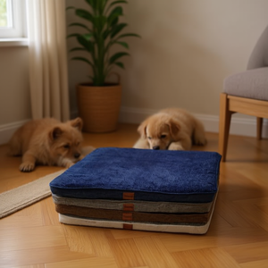 Cuccia per Animali Domestici in Spugna Blu Scuro 5cm, Dimensioni 70*110*5CM, Letti Comodi per Animali - Product Image 3