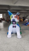 Ballon gonflable réaliste de grand chien de la publicité en gros à vendre
