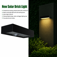 Lampe murale solaire pour villa, cour arrière, allée, entrée, 6W, 900 lumens, éclairage décoratif extérieur pour la maison