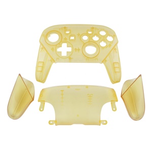 EXtremeRate Amber Yellow Faceplate Backplate Handles DIY Replacement Full Housing Shell Cover for Nintendo <b>Switch</b> Pro Controller - Product Image 1