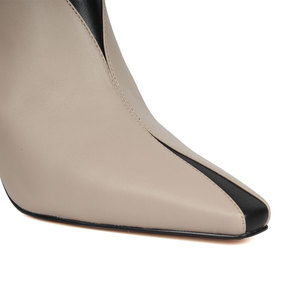 Stivali invernali da donna adulti personalizzati da donna scarpe alla caviglia con doppia cucitura in vera pelle <span class=keywords><strong>tacco</strong></span> <span class=keywords><strong>basso</strong></span> con opzioni di colore misto - Product Image 4