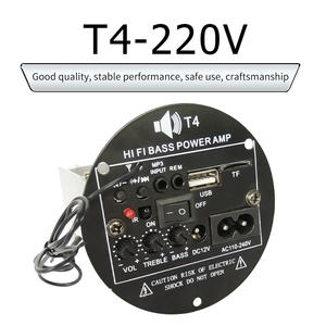 Amplificateur de puissance Hi-Fi miniature T4-220V <span class=keywords><strong>pour</strong></span> la maison, carte audio <span class=keywords><strong>pour</strong></span> voiture 12V, <span class=keywords><strong>Bluetooth</strong></span> intégré, <span class=keywords><strong>récepteur</strong></span> de décodage FM, son numérique - Product Image 2