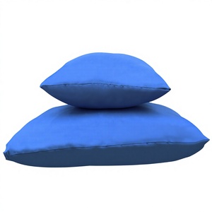 Oreiller KS en coton intégral, rectangulaire, couleur unie, respirant, confortable, pour la maison et le dortoir - Product Image 5