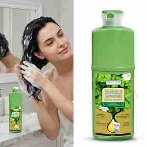 Shampoo colorant capillaire semi-permanent 500 ml à base de plantes vertes, crème colorante pour tous types de cheveux, très vendu - Product Image 1