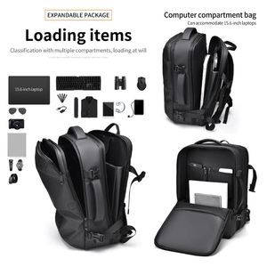 Zaino da viaggio portatile antifurto in pelle PU con Logo personalizzato zaino da lavoro e da uomo a scuola di grande capacità - Product Image 3