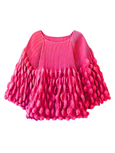 PY 2026 Top de Diseño Plisado 3D Burbuja Holgado Estilo Miyake de Venta Caliente, Ropa de Descanso con Frente Abierto, Venta al por Mayor en Línea - Product Image 6