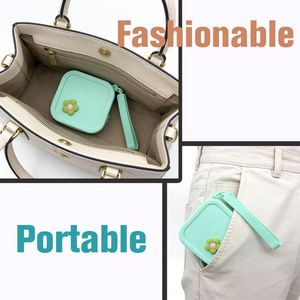 Silicone <b>Mini</b> Makeup <b>Pouch</b> Wallet with Zipper Closure Cosmetic Travel Bag & Organizer Unisex Coin Purse - Product Image 4