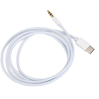 Cable estéreo para coche de 1m, conector auxiliar de 3,5mm, teléfono Compatible 15/16 Pro Max Samsung para Galaxy S25/S24/S23/S22/S21 con