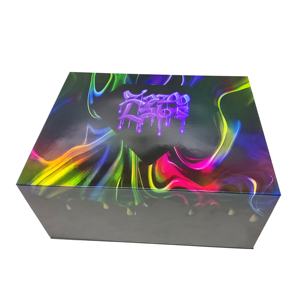 Rigid Cardboard Holographic Paper <b>Gift</b> <b>Box</b> Magnetic Closure Lifting Design Packaging Insert-Matt Lamination Embossing UV Coating - Product Image 6