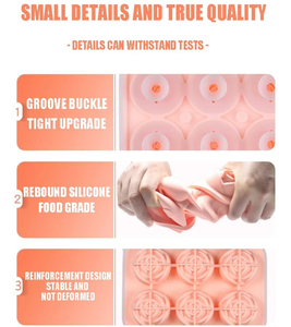 Moule à glaçons 3D en forme de rose pour la maison, bac à glaçons réutilisable en silicone avec couvercle pour whisky fait maison - Product Image 5