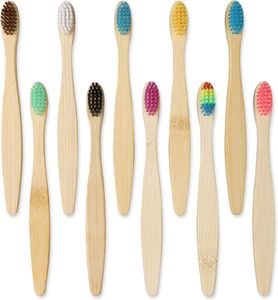 Vente en gros de brosses à dents pour adultes, sans BPA, à poils moyens, manche en PP+TPR, logo personnalisé, 100% écologiques, bleues, pour usage domestique - Product Image 3