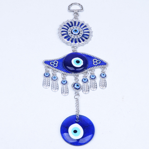 ODM/OEM Shopify <span class=keywords><strong>Amazon</strong></span> Hot Selling Turkish Big Blue Evil Eyes Alloy Pendant for Wall and Car Hanging - Product Image 1