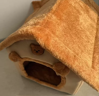 Warmes Winter-Haustierhaus und -Bett für Katzen und Hunde, Geeignet für Alle Jahreszeiten, Abnehmbar und Waschbar, Katzenbett und Haustierzubehör