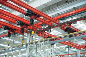 Pour grue de transport aérien à double poutre 3 tonnes capacité moteur 12m hauteur de levage 1 an garantie système d'éclairage conception flexible - Product Image 3