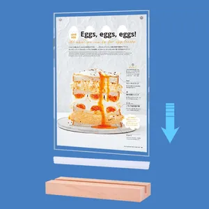 Espositore Magnetico in Acrilico per Carte e <span class=keywords><strong>Menu</strong></span> Formato A4 per Listino Prezzi e Ordini Uso da Scrivania Modello Xk-505 Made in China - Product Image 4