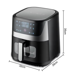 Freidora de Aire Estándar de 8L de Gran Capacidad con Pantalla Táctil, Visible, Sin Aceite, Multifuncional y Eléctrica - Product Image 5