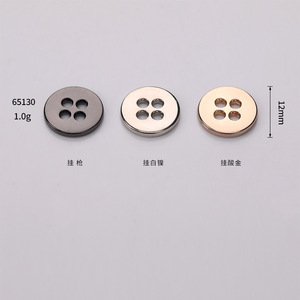 Hai mặt bóng <span class=keywords><strong>4</strong></span> LỖ áo sơ mi nút mô hình 65130 Hợp kim kẽm Bốn Mắt thiết kế <span class=keywords><strong>4</strong></span> lỗ quần áo trang trí logo Shank mạ - Product Image 2