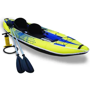 Juego de Kayak inflable rápido para 2 personas, bote de pesca, canoa, kayak