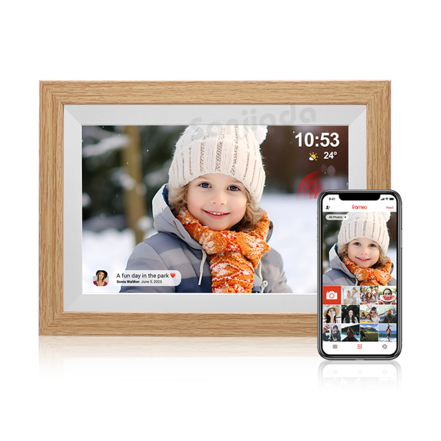 Wholesale 10.1 Inch Picture Frame IPS HD Display 1280x800 App Control 32GB Cloud WIFI Digital Photo Frame