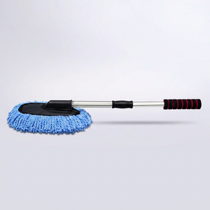 Car Wash Mop Extendable 36-50Cm Soft Bristle Stainless Steel Washing <b>Tool</b> <b>Kit</b> for Roof and Body - Product Image 1
