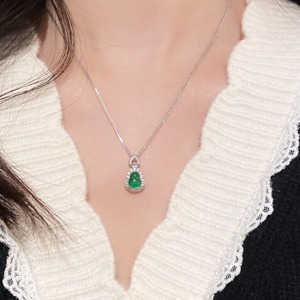 Collier pendentif en argent pur S925 simple pour femmes, été, exquis, délicat, de forme géométrique, pendentifs personnalisés, charmes fins - Product Image 5