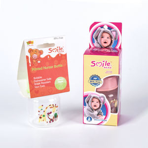 رضّاعة أطفال سيليكون وبولي بروبيلين (PP) خالية من BPA سعة 60 مل (2 أوقية) للبيع المباشر من المصنع، قابلة للتخصيص بنقشة حيوانات، حلمة طرية، وعاء تغذية صغير - Product Image 6