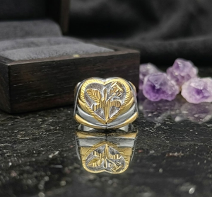 Elegant Gold Plated Copper Brass Men's <b>Ring</b> Fashion Jewelry Classic <b>Finger</b> <b>Ring</b> for Festival Wedding Celebration Anniversary - Product Image 2