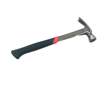 Marteau de charpentier multifonctionnel OEM à tête carrée texturée de 105 mm, petit, pour usage domestique, avec tête de dénudage de clous, idéal pour les toitures