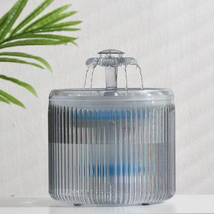 Fontaine à eau pour animaux de compagnie en verre, manuelle, pour chat et chien, avec filtre automatique, eau circulante, non électrique, capacité 2L - Product Image 4