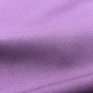 ผ้าสปอร์ตแวร์เนื้อผ้าถักแบบพีช 88% โพลีเอสเตอร์ 12% สแปนเด็กซ์ ผ้าเจอร์ซีย์สองชั้น ระบายอากาศได้ดี ซึมซับเหงื่อ ยืดหยุ่น เป็นมิตรกับสิ่งแวดล้อม - Product Image 1