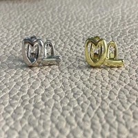 Grillz double rangée à lignes horizontales, style hip-hop ajouré, bijoux dentaires pour le quotidien et la rue, accessoires polyvalents en gros