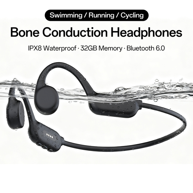 Factory Wholesale X18MAX Bone Conduction Sports Headphones IPX8 Waterproof Swimming Earbuds BT6.0 Open Ear Wireless Earphones