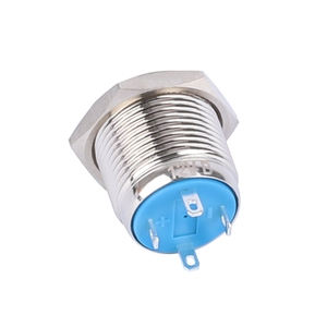 1NO momentary Ngắn Cơ thể đẩy nút chuyển đổi với <span class=keywords><strong>LED</strong></span> 16 Mét Vòng phẳng IP65 không thấm nước 12V/<span class=keywords><strong>24V</strong></span> Max điện áp hiện tại kim loại nhựa - Product Image 3